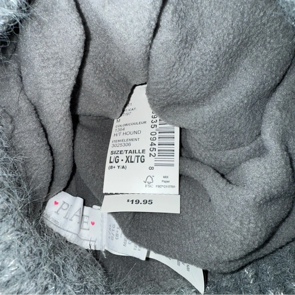 Children’s Place Winter Hat‎ NWT Gray Pom On Top Lg/xl